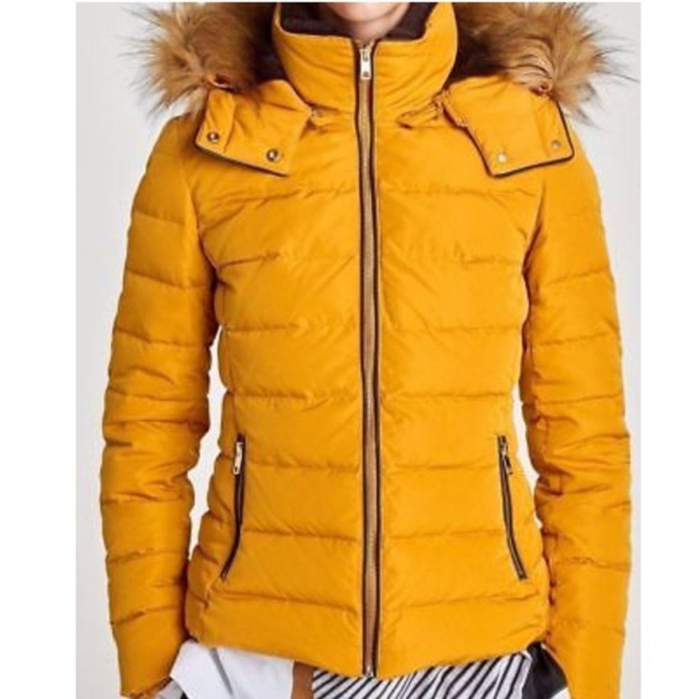 Zara Mustard Yellow Puffer XL